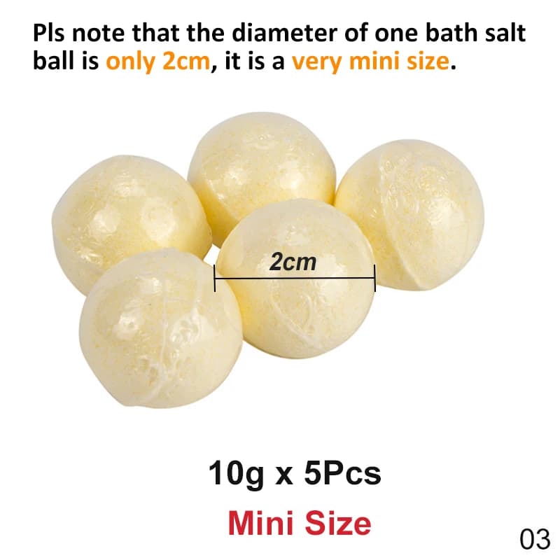 Bombes de bain mini violettes – lot de 5