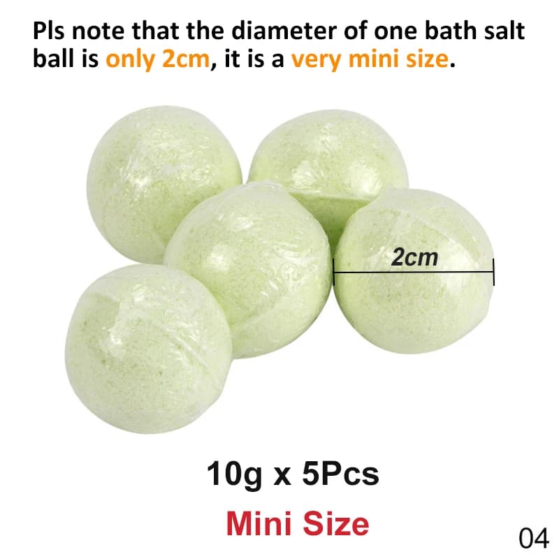 Bombes de bain mini vertes – lot de 5