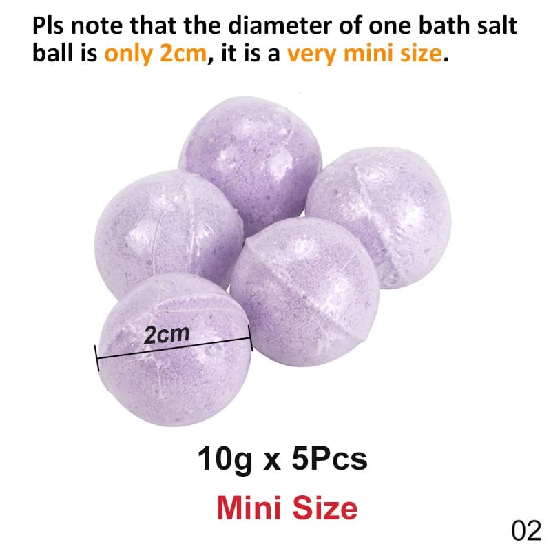 Bombes de bain mini jaunes – lot de 5
